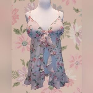 Pink Floral Baby Doll